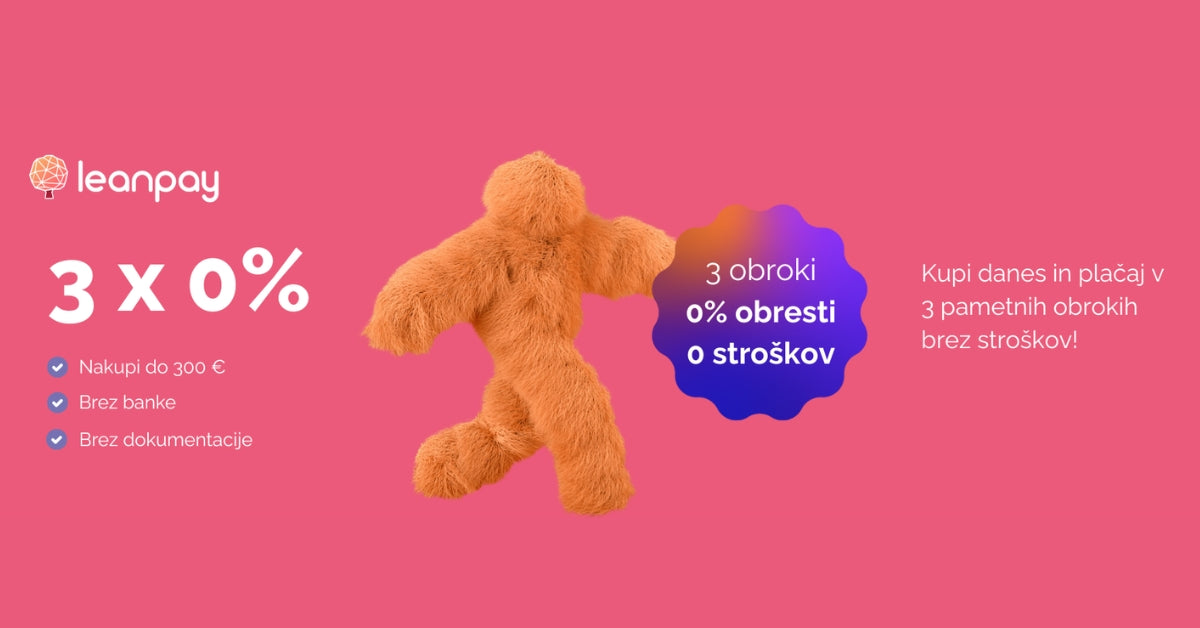 NOVO: nakupi brez obresti in stroškov!