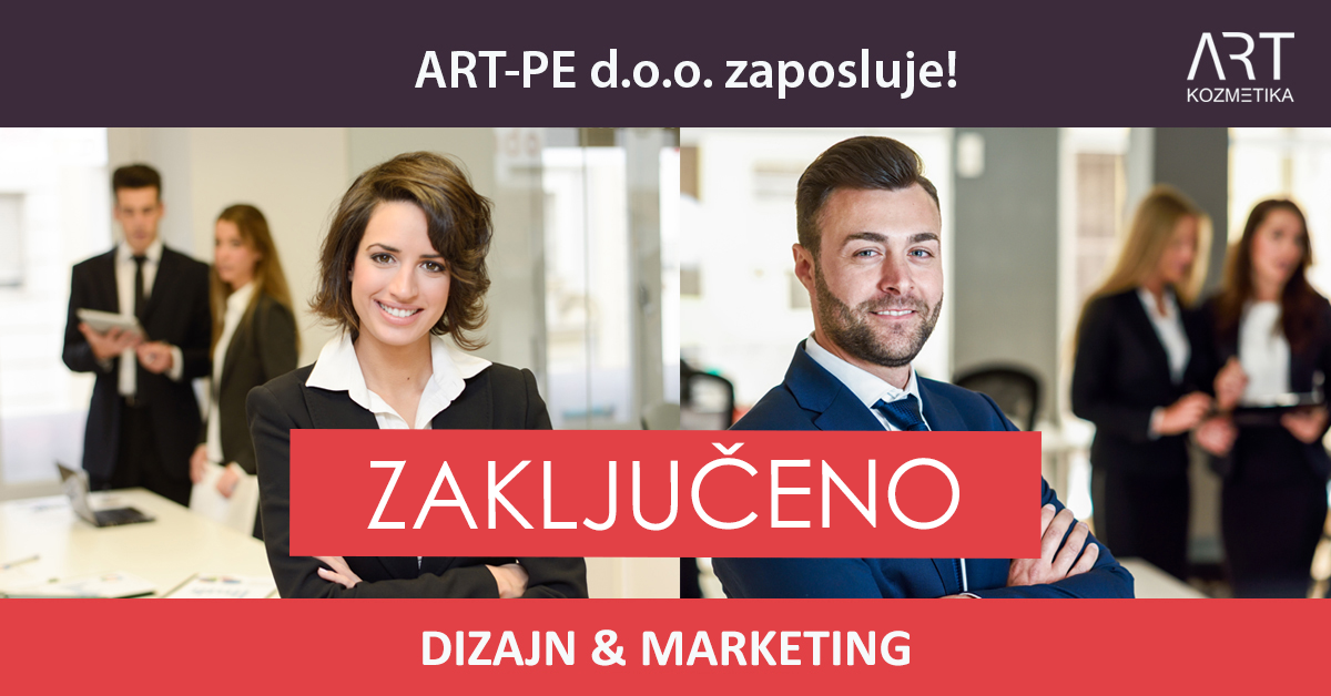 Zaposlimo: Grafični oblikovalec, samostojni marketing asistent