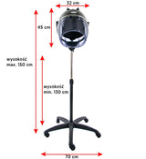 Samostoječi sušilec las | hauba - AS 8038a - črna