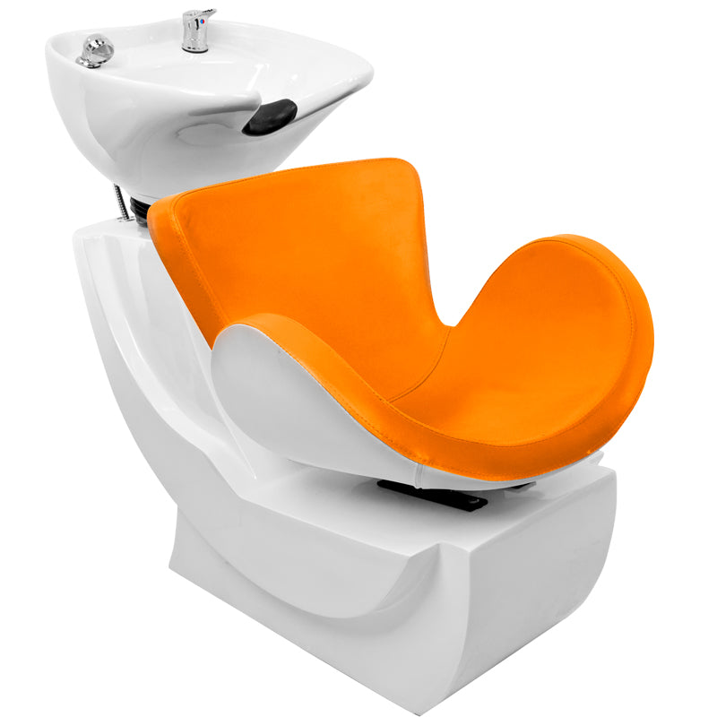 Frizerski umivalnik - AS 0433a - bel oranžen