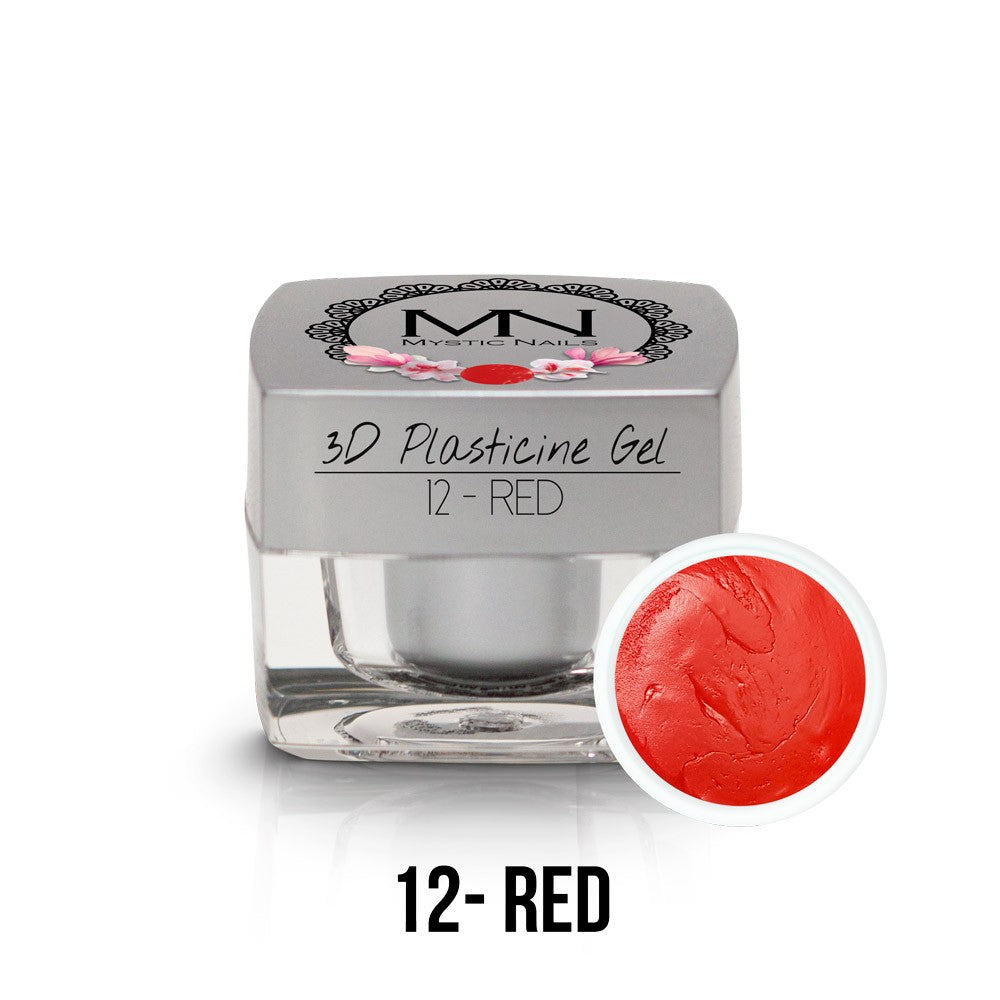 VT - Mystic Nails 3D Plasticine Gel 12 Red - 3,5g