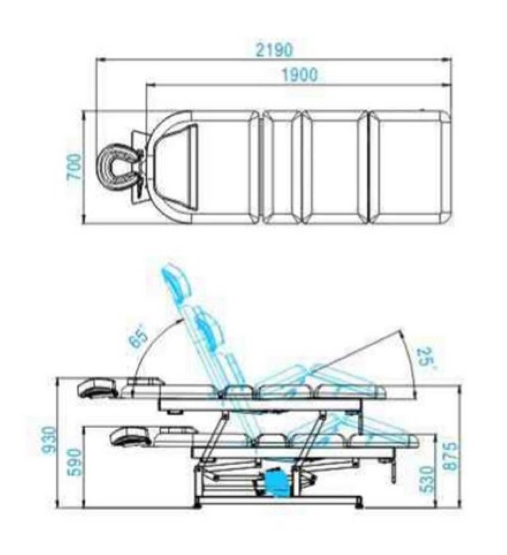Električna masažna miza - AS 1340a