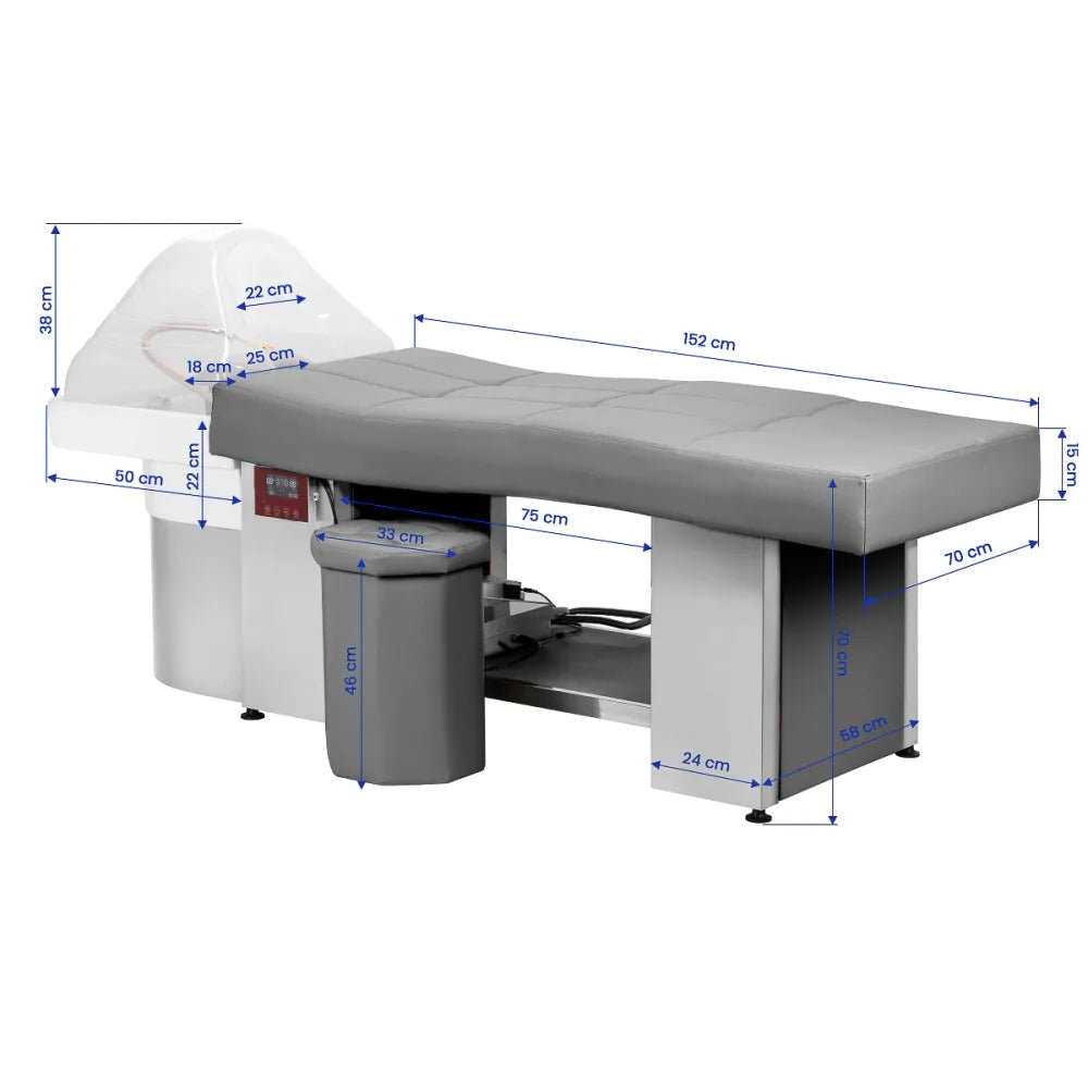 Head Spa – ležeći frizerski umivaonik 017 GABBIANO – dostupno u različitim bojama