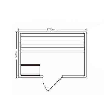 Finska savna za tri osebe | Satu