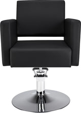 Frizerski stol Premium R (črno oblazinjenje)
