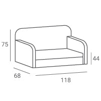 Sedežna garnitura Milano (črna)