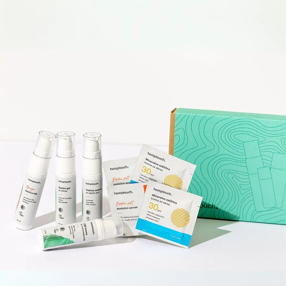 Raziskovalni set
Nega za ravnovesje kože | Hemptouch |