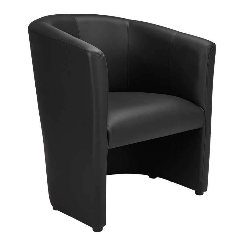 Naslonjač Milano (črn)