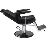 Brivski stol Duke (črno oblazinjenje)