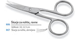 807 - Škarje za nohte - ukrivljene 9cm