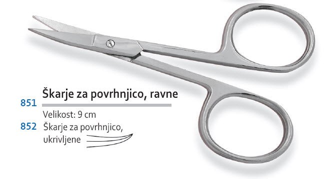 851 - Škarje za povrhnjico