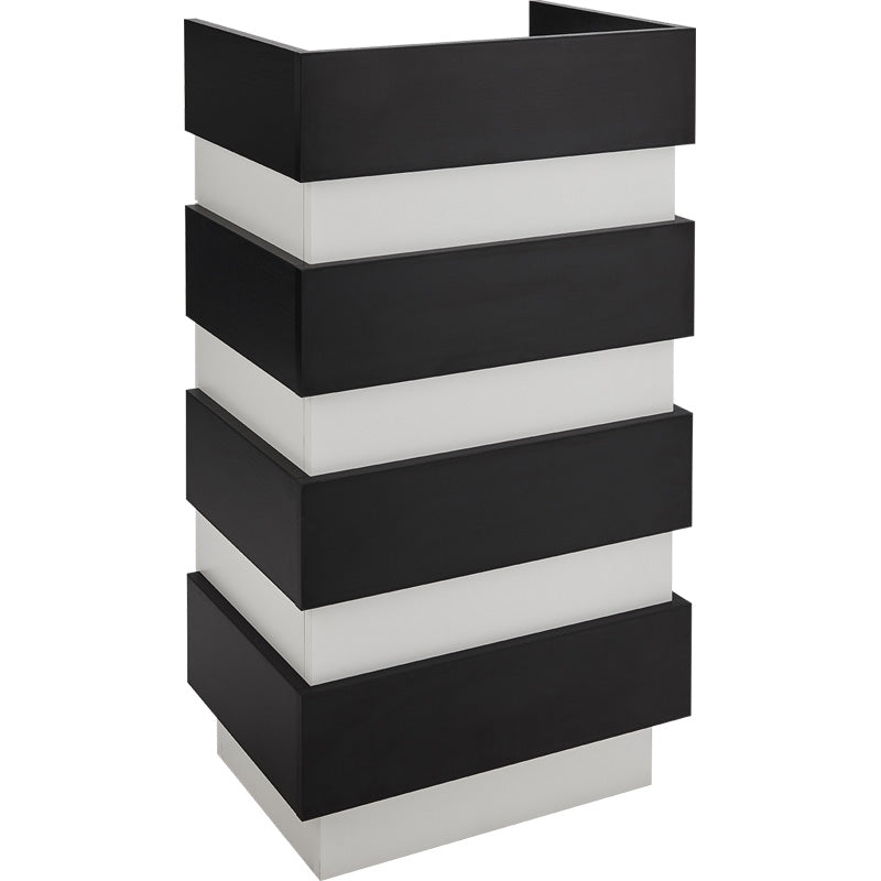 Recepcija Reno mini (belo-črna laminirana plošča)