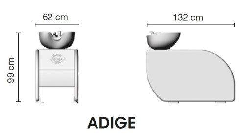 Frizerski umivalnik Adige | Ceriotti