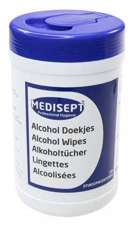 MEDISEPT alkoholni robčki v podajalniku 100/1 