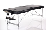 Aluminijasta prenosna masažna miza ALU Black