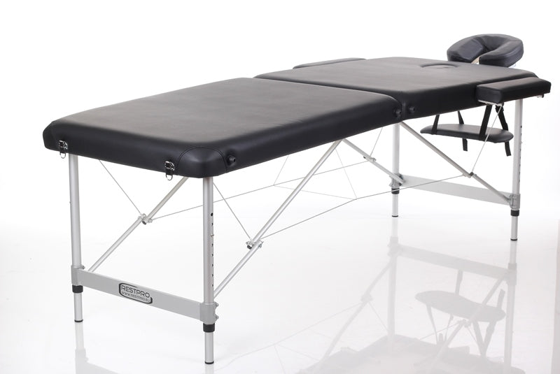 Aluminijasta prenosna masažna miza ALU Black