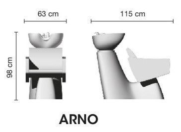 Frizerski umivalnik Arno | Ceriotti