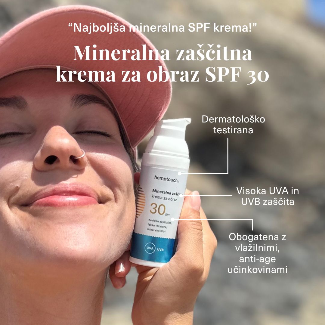 Mineralna zaštitna krema za lice SPF 30