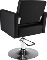 Frizerski stol Premium R (črno oblazinjenje)