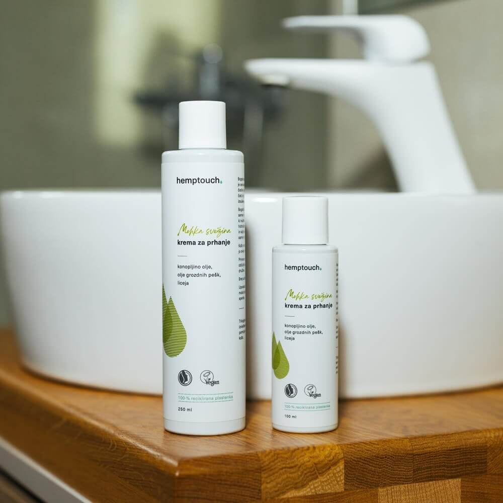 Mehka svežina krema za prhanje - Hemptouch | 100 ml