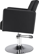 Frizerski stol Premium R (črno oblazinjenje)