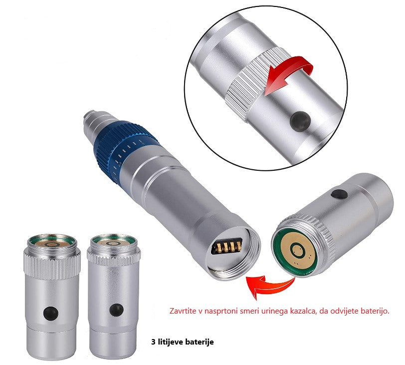 DermaPen METAL naprava za iglično mezoterapijo - brezžičen