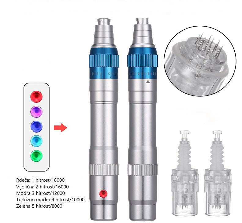 DermaPen METAL naprava za iglično mezoterapijo - brezžičen