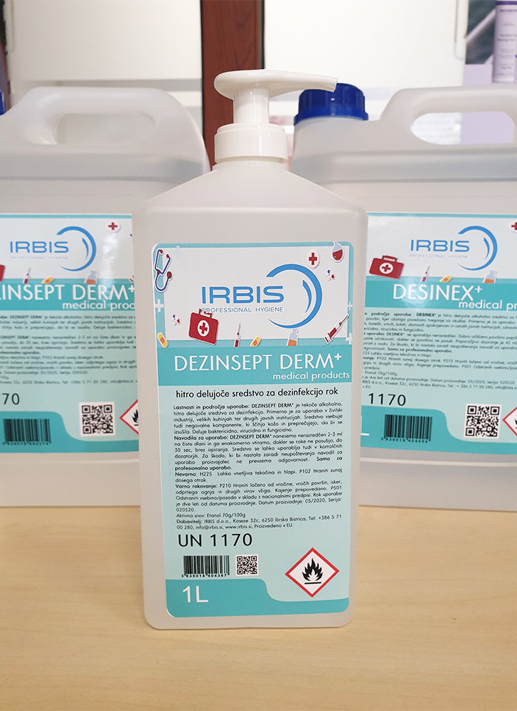 DEZINSEPT DERM+ 1000 ml  - alkoholno razkužilo za roke s pumpico