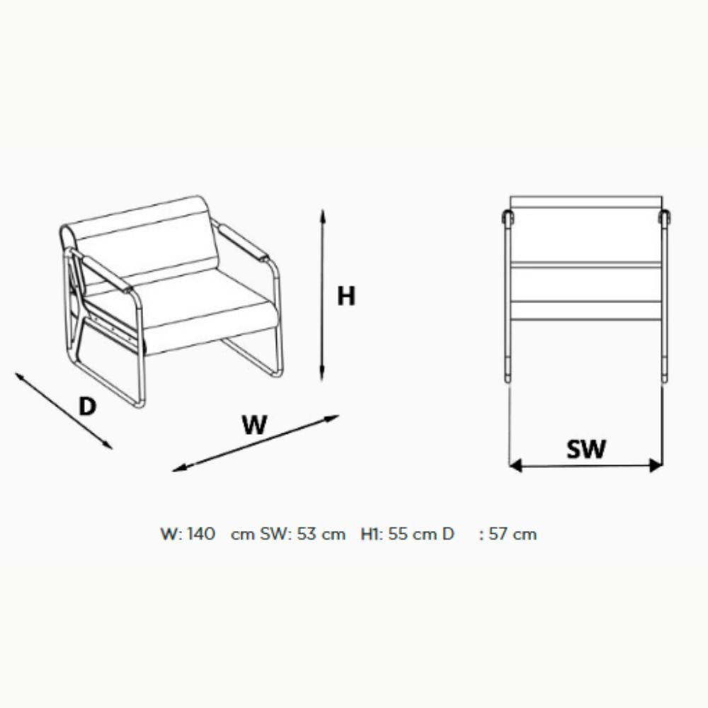 Dvojna čakalnica za sedenje Rikos