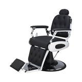 Brivski stol Lion (črno oblazinjenje)