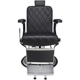 Brivski stol Duke (črno oblazinjenje)