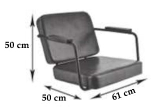 Frizerski stol - Enzo dimenzije