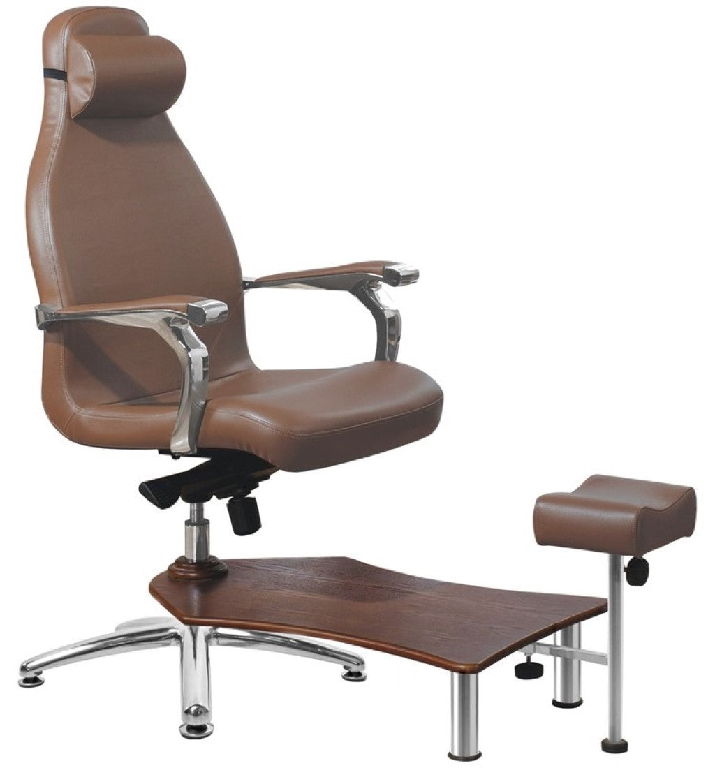 Hidravličen pedikerski stol - AS 9493a - rjav