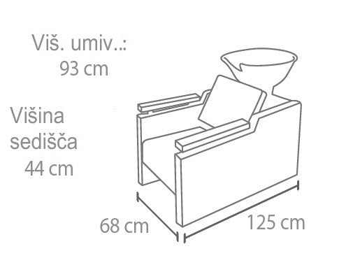 Frizerski umivalnik Elegant