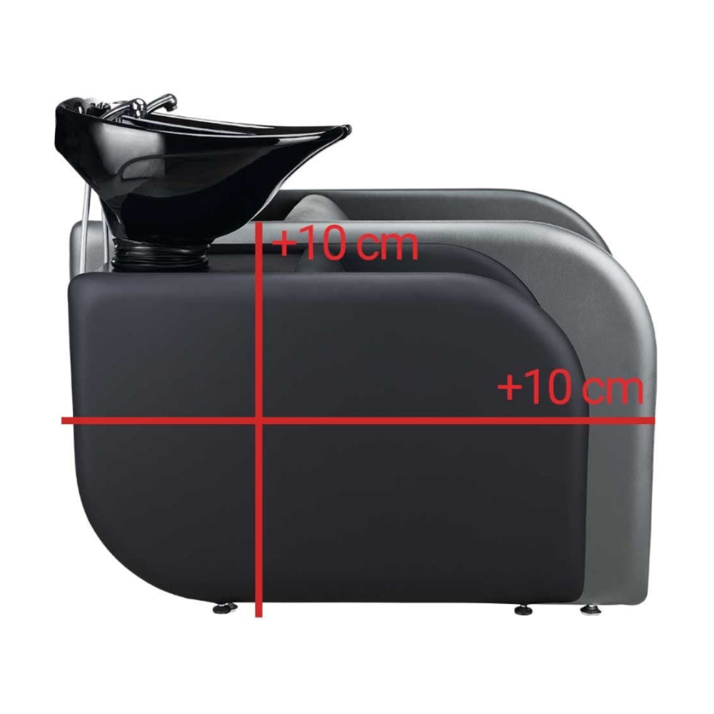 Frizerski umivalnik LEVANTE XL - črn