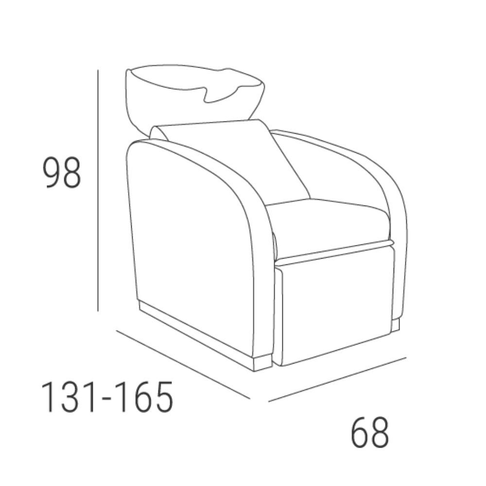 Frizerski umivalnik Sheldon črn