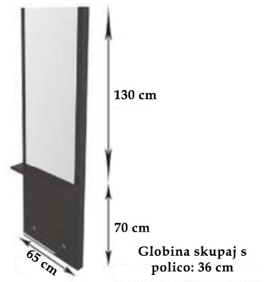 Frizersko ogledalo - Quadro dimenzije