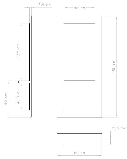 Frizersko ogledalo INCE - IZLOŽBENI EKSPONAT