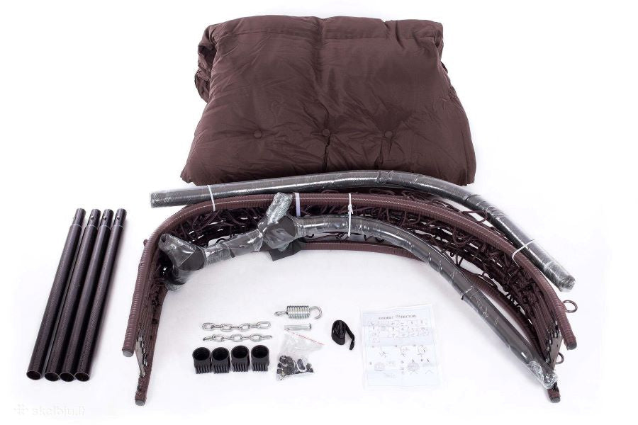 Viseči vrtni gugalnik jajček | veliki | za dve osebi