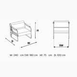 Kavč za sedenje Prestige