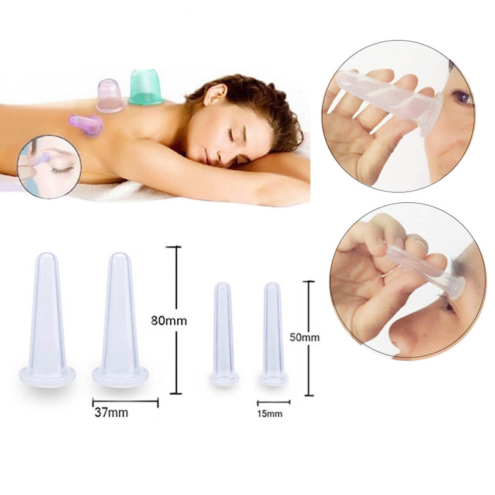 Komplet 4 silikonskih ventuz | za obraz