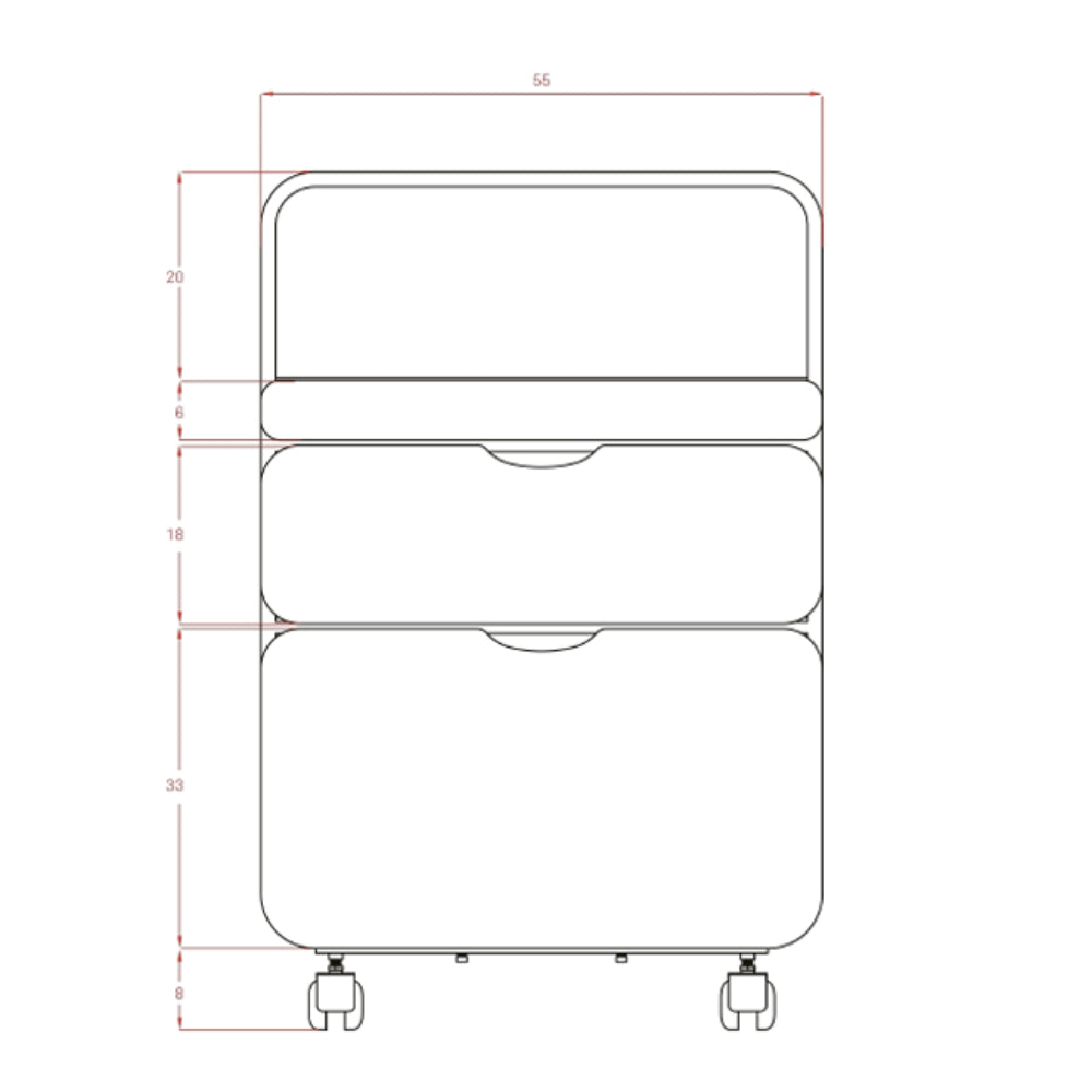 Kozmetički kolica - ladica FOX-1064 TIDY