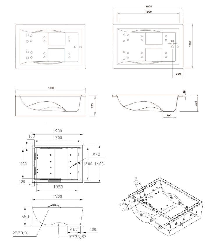 Masažna kad ART - Mantra - Odprodaja