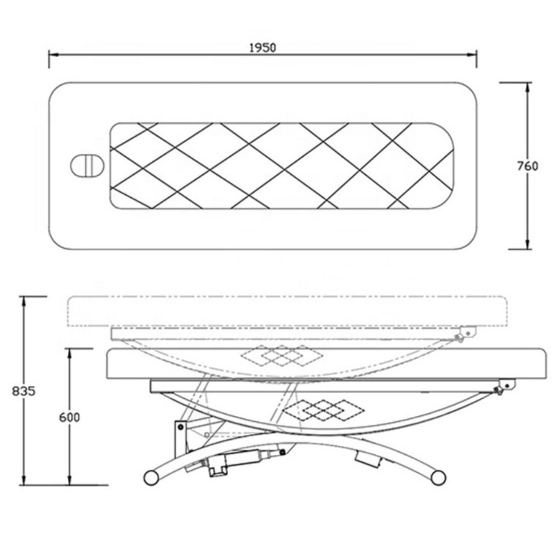 SPA masažna miza EMA