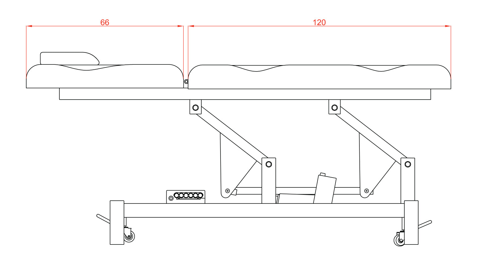 Masažna miza Fox-2212  Lumb 