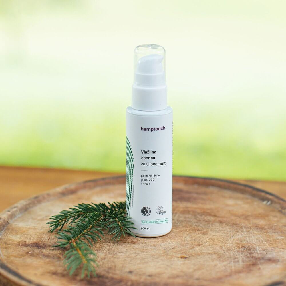 Vlažilna esenca za sijočo polt CBD | Hemptouch | 100 ml