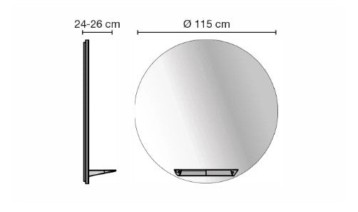 Frizersko ogledalo Oblo | Ceriotti
