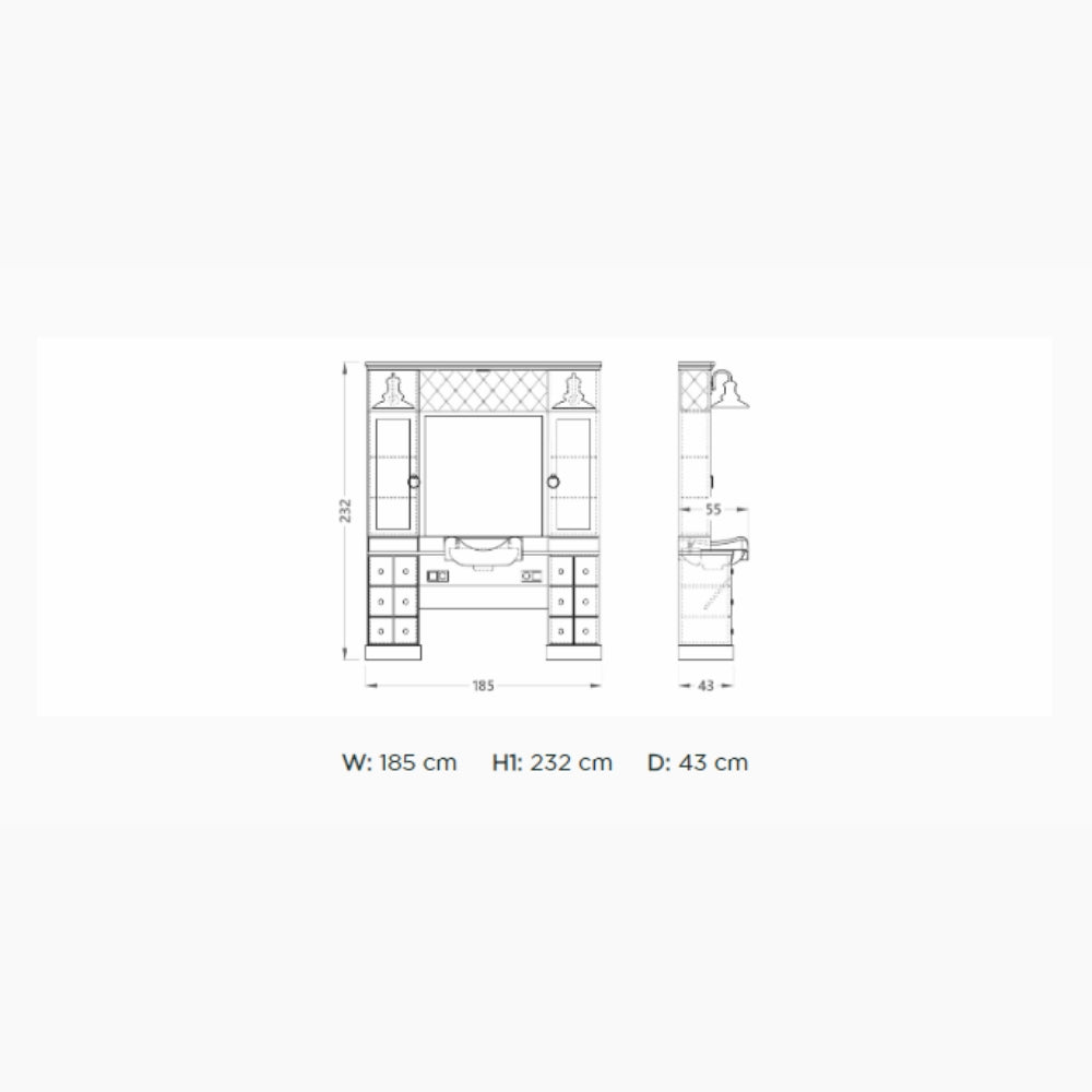 Pult za friziranje Majesty