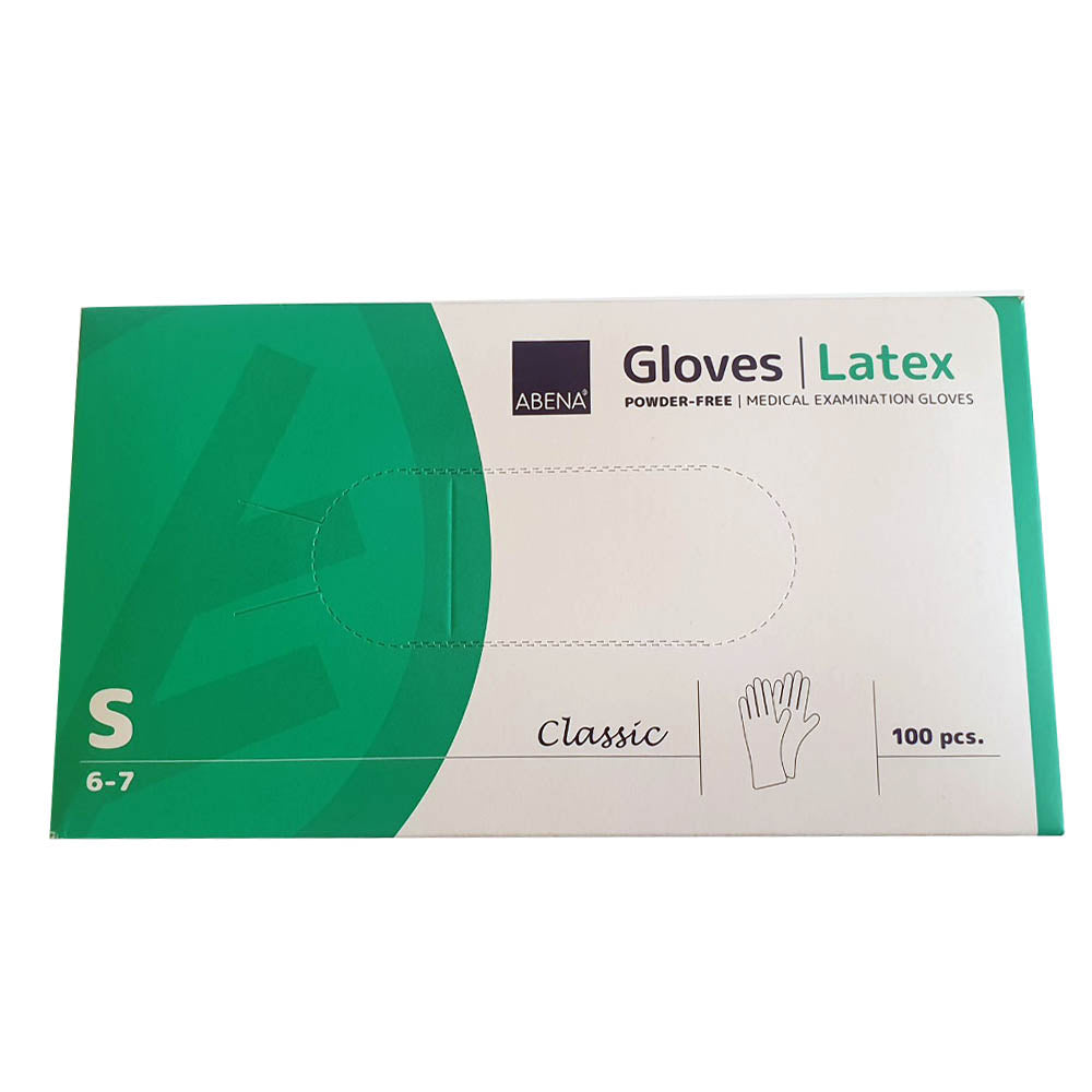 Rokavice lateks ABENA, brez pudra S 1/100 - 1kos