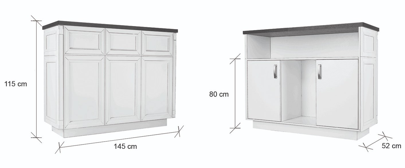 Sprejemni pult za frizerski salon - Bristol